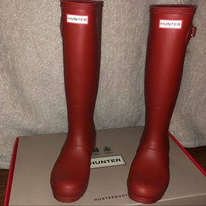 Hunter Red Rain Boots